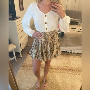 Snake print romper